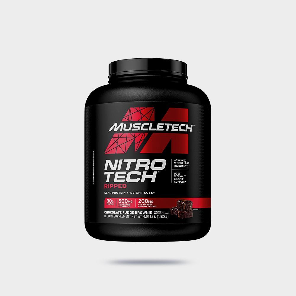Nitro Tech, Ripped, Ultimate Protein Weight Loss Formula, Chocolate Fudge Brownie