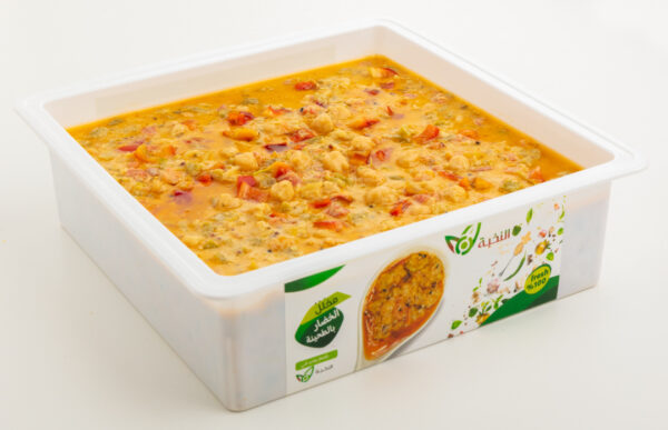 Pickled vegetables with tahini and hummus